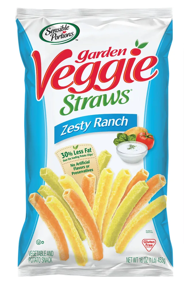 Garden Veggie Straws Zesty Ranch by Veggie Straws - Tier B kids snack