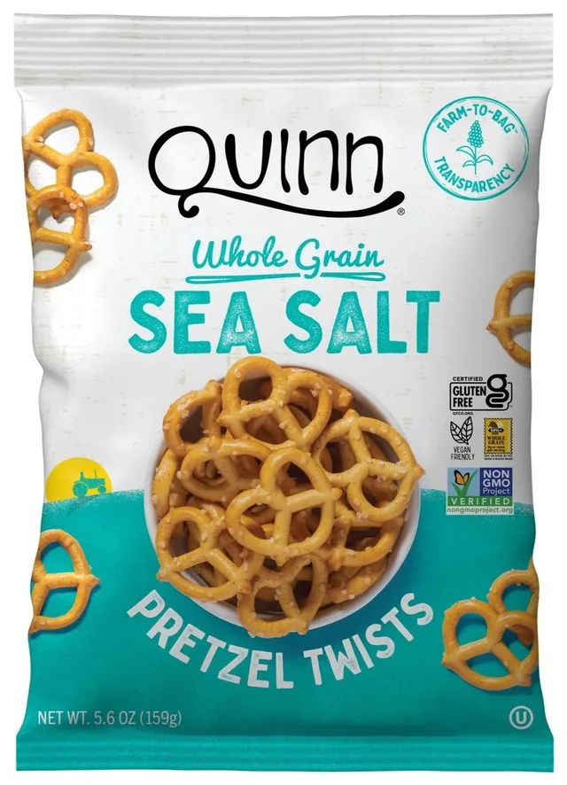 Sea Salt Gluten Free Pretzels by Quinn - Tier B kids snack