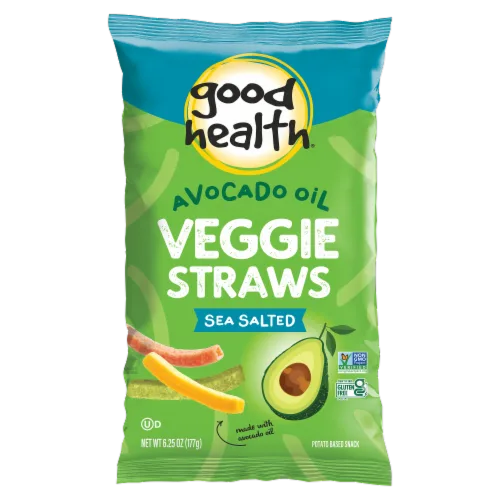 Avocado Oil Veggie Straws Sea Salted by Good Health - Tier A kids snack