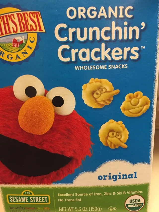 Organic Crunchin' Crackers Original by Earth's Best - Tier C kids snack