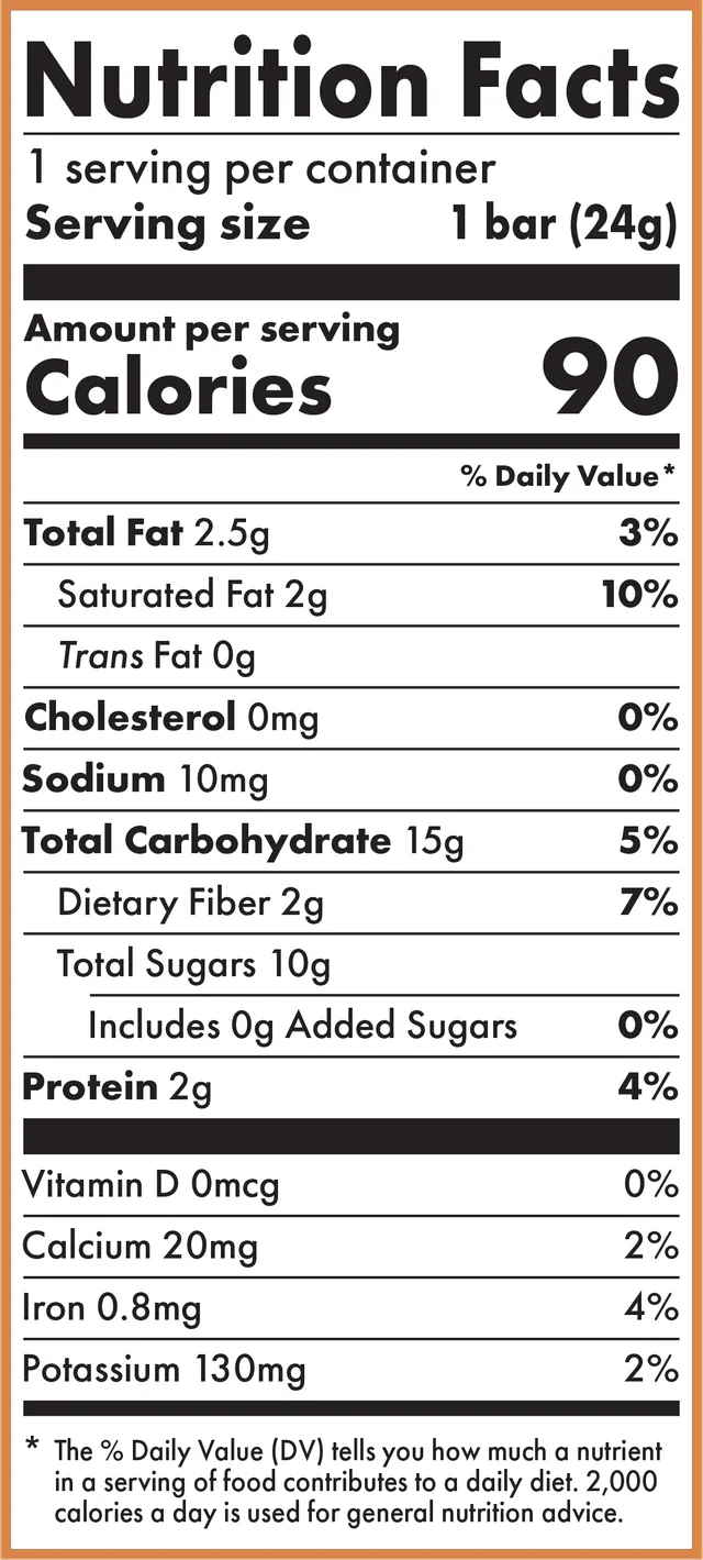 Jolly Gingerbread Kids Bar by Skout Organic - Tier B kids snack