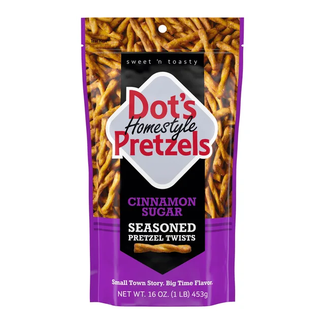 Cinnamon Sugar Pretzel Twists by Dot's Pretzels - Tier D kids snack