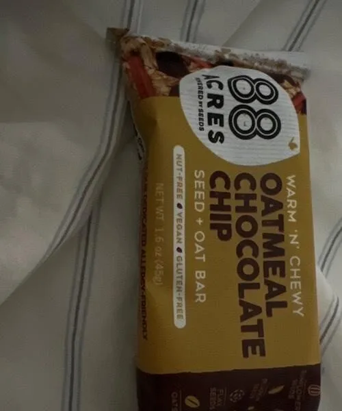 Oatmeal Chocolate Chip Seed & Oat Bar by 88 Acres - Tier D kids snack