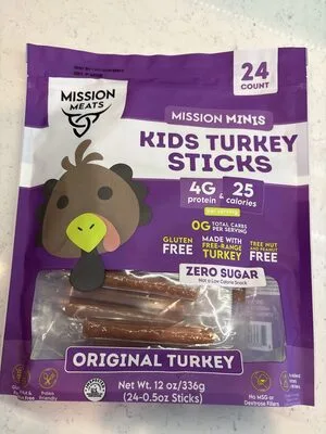 Kids Turkey Sticks by Mission Meats - Tier A kids snack