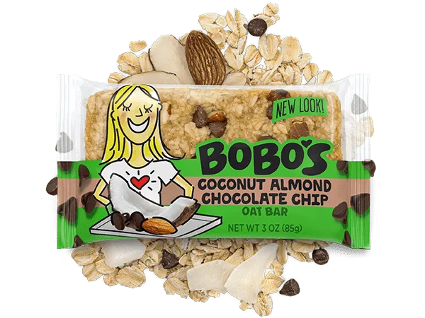 Coconut Almond Chocolate Chip Oat Bar by Bobo's - Tier E kids snack