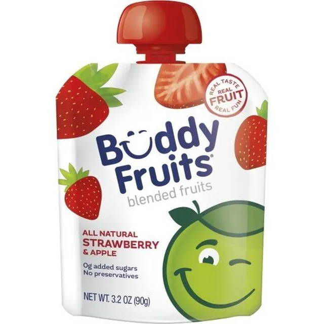 Apple & Strawberry Fruit Blend by Buddy Fruits - Tier B kids snack