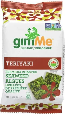 Organic Premium Roasted Seaweed - Teriyaki by gimme - Tier A kids snack