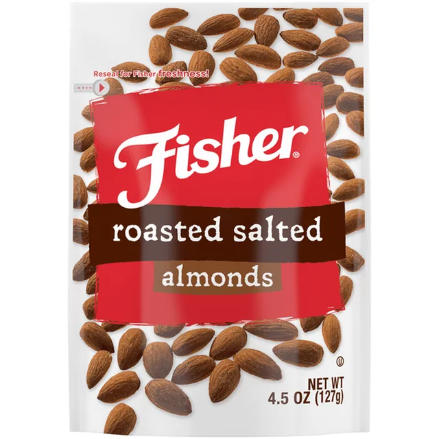 Roasted Salted Almonds by Fisher - Tier C kids snack