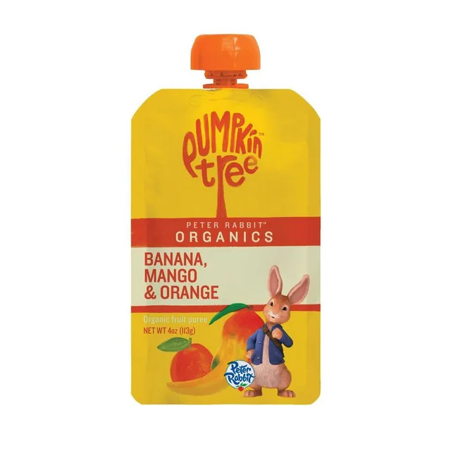 Peter Rabbit Organics Pumpkin Tree Banana Mango & Orange Baby Food Pouch by Peter Rabbit Organics - Tier B kids snack