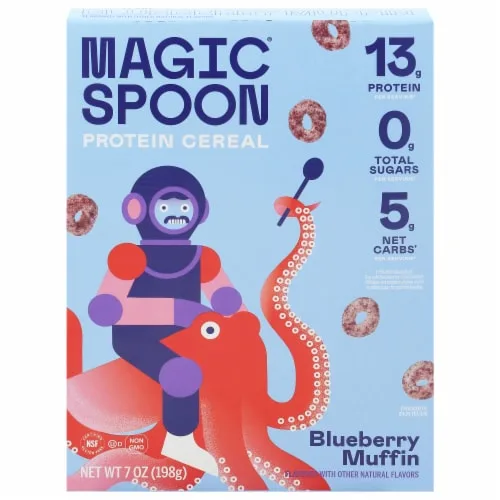 Blueberry Muffin Protein Cereal by Magic Spoon - Tier A kids snack