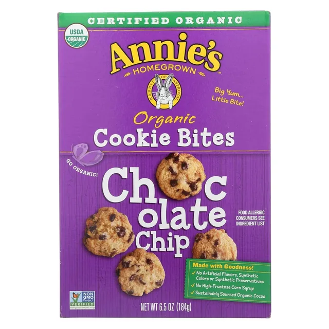 Annies cookies choc chip by Annie's Homegrown - Tier E kids snack