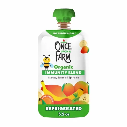 Organic Immunity Blend Mango, Banana & Spirulina by Once Upon a Farm - Tier B kids snack