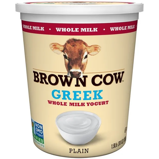 Organic Whole Milk Greek Plain Yogurt by Brown Cow West - Tier B kids snack