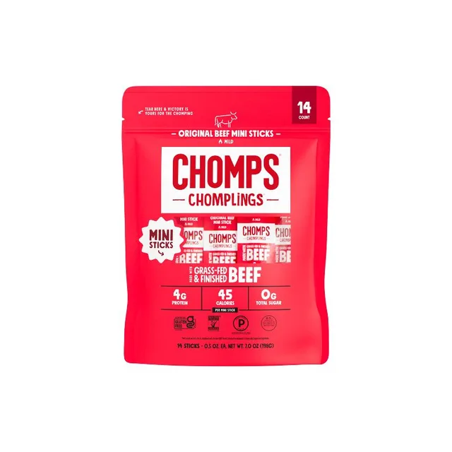 Chomps Chomplings Original Beef Mini Sticks by Chomps - Tier A kids snack
