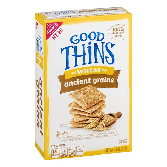 Good thins crackers wheat ancient grains1x7.5 oz by Good Thins - Tier D kids snack