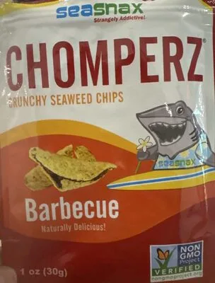 Chomperz Crunchy Seaweed Chips Barbecue by SeaSnax - Tier B kids snack