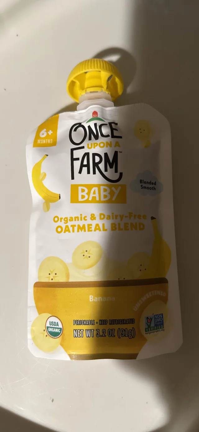 Banana Oatmeal Blend by Once Upon a Farm - Tier B kids snack