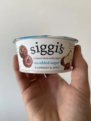 Raspberry & apple strained whole-milk yogurt, raspberry & apple by Siggi's - Tier B kids snack