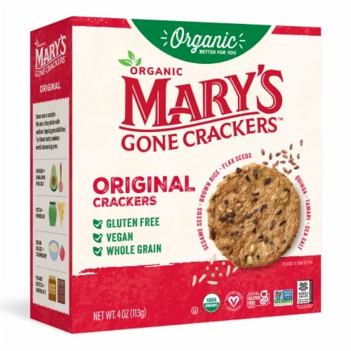 Seaweed And Black Sesame Crackers by Mary's Gone Crackers - Tier A kids snack