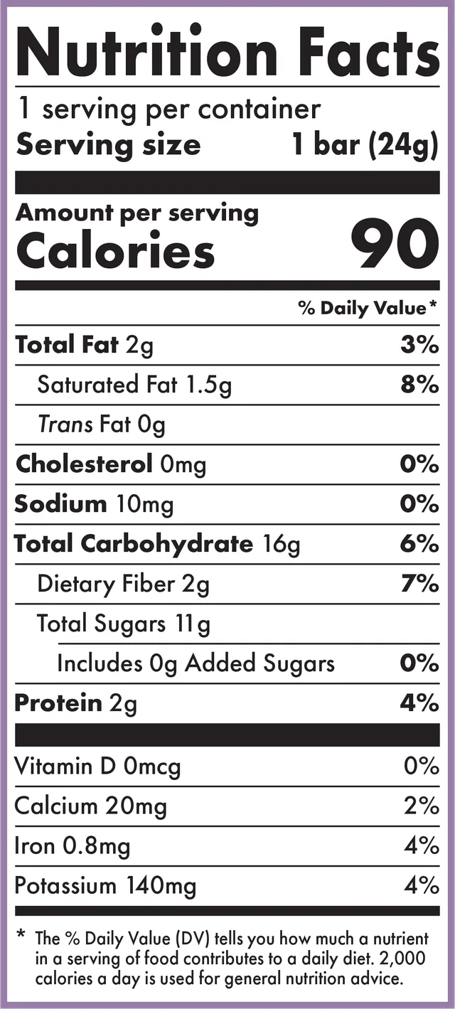 Cinnamon Raisin Kids Bar by Skout Organic - Tier B kids snack