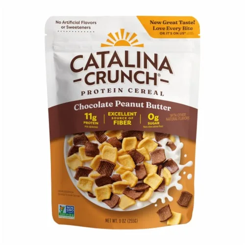Chocolate Peanut Butter Protein Cereal by Catalina Crunch - Tier A kids snack