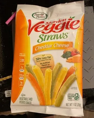 Garden Veggie Straws Cheddar Cheese by Sensibly - Tier B kids snack