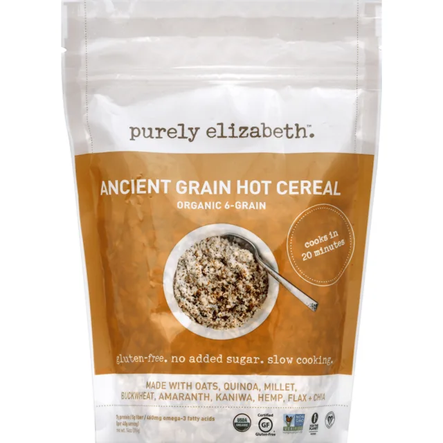 Ancient Grain Hot Cereal by Purely Elizabeth - Tier A kids snack
