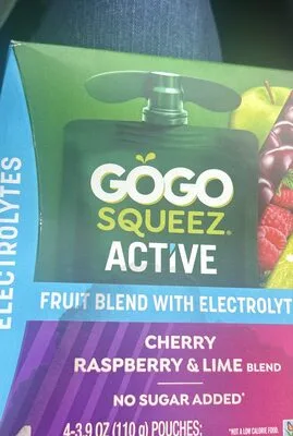 Cherry Raspberry & Lime Blend by GoGo squeeZ - Tier B kids snack
