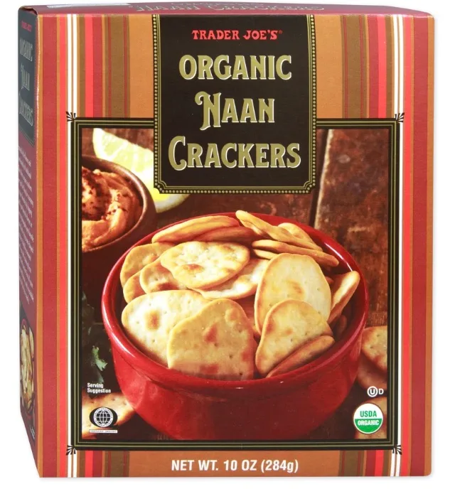 Organic Naan Crackers by Trader Joe's - Tier B kids snack