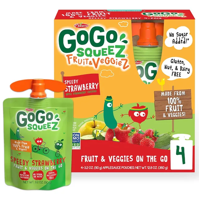 Apple Strawberry Zucchini by GoGo squeeZ - Tier B kids snack