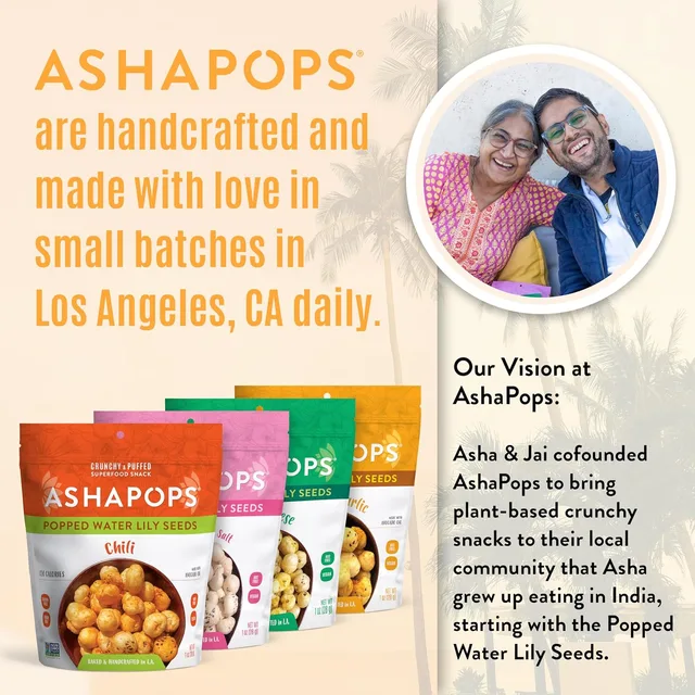 Chili Popped Water Lily Seeds by AshaPops - Tier A kids snack
