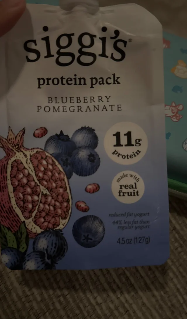 Reduced Fat Protein Pack, Blueberry Pomegranate by Siggi's - Tier D kids snack