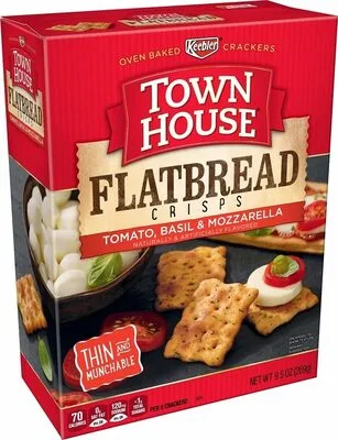 Crisps Flatbread Oven Baked Crackers, Tomato by Keebler - Tier C kids snack