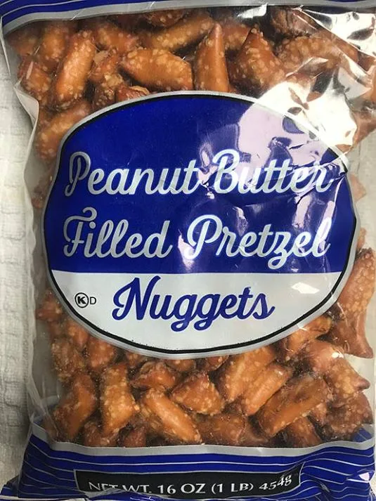 Peanut Butter Filled Pretzel Nuggets by Trader Joe's - Tier C kids snack