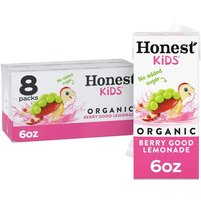 Honest Kids Organic Berry Lemonade Juice Drink - 8pk/6 fl oz Boxes by Honest Kids - Tier B kids snack