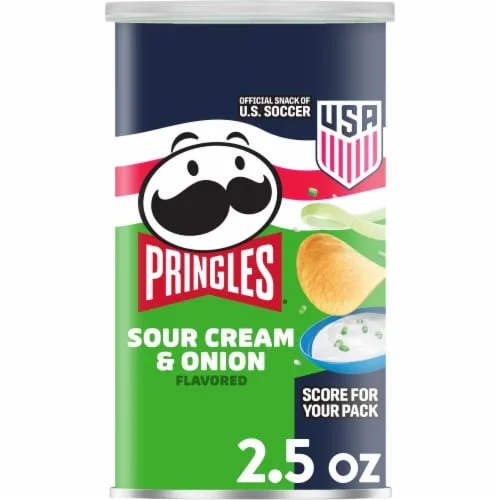 Sour Cream & Onion Flavored Potato Crisps by Pringles - Tier B kids snack