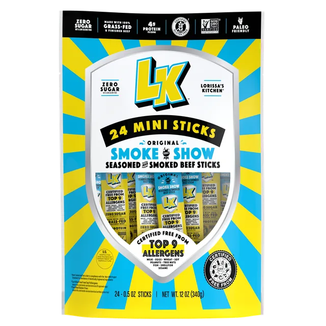 Smoke Show Mini Beef Sticks by Lorissa's Kitchen - Tier B kids snack