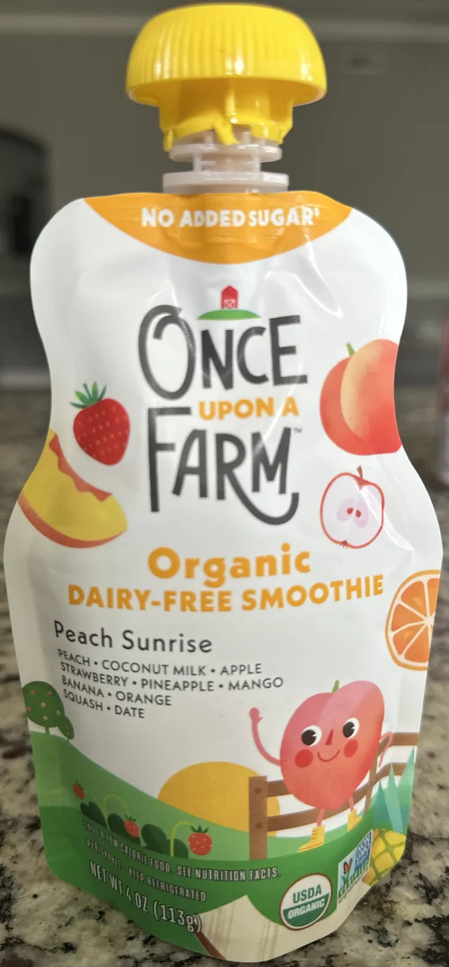 Peach Sunrise by Once Upon a Farm - Tier B kids snack