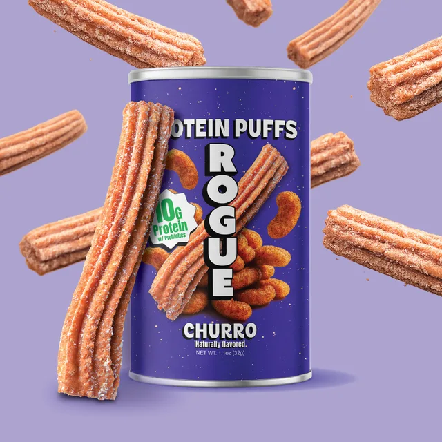 Rogue Cinnamon Churro Protein Puffs (Can) by Rogue - Tier C kids snack