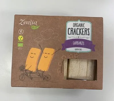 Organic crackers garbanzo by Zealia - Tier C kids snack