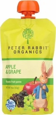 Organic Peter Rabbit Apple & Grape Fruit Puree by Organics - Tier D kids snack