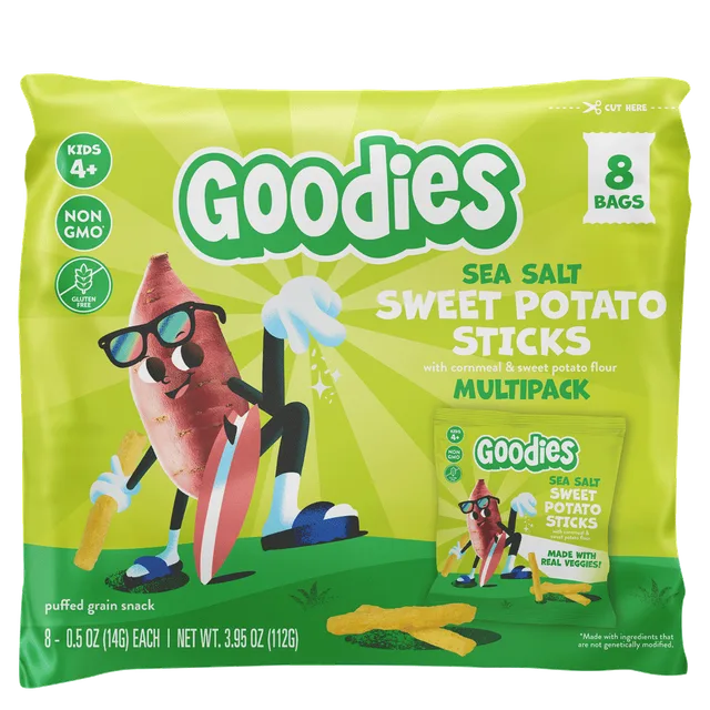 Sea Salt Sweet Potato Sticks by Goodies - Tier A kids snack