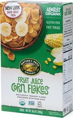 Fruit Juice Corn Flakes Cereal by Nature's Path - Tier C kids snack