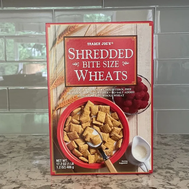 Shredded Bite Size Wheats by Trader Joe's - Tier A kids snack