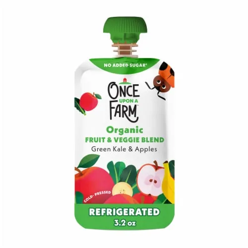 Green Kale Spinach & Oat Pouch by Once Upon a Farm - Tier B kids snack