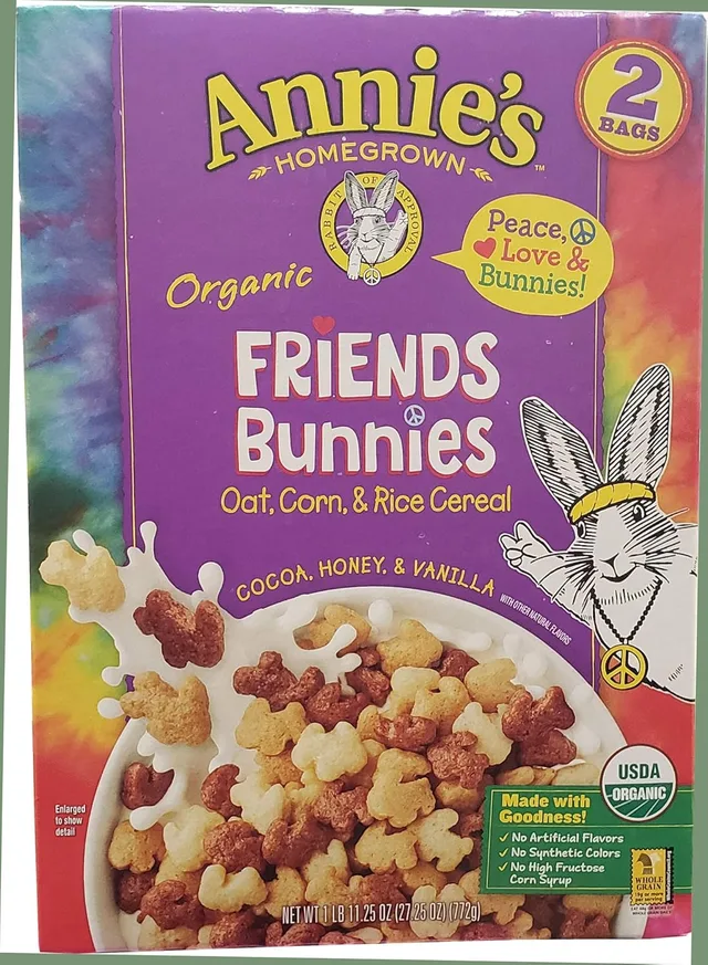 Annie's Organic Friends Bunnies Cereal 2 Pack by Annie's Homegrown - Tier E kids snack