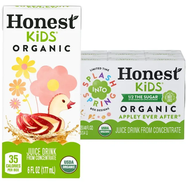Honest Kids Organic Apple Juice Drink - 8pk/6 fl oz Box by Honest Kids - Tier B kids snack