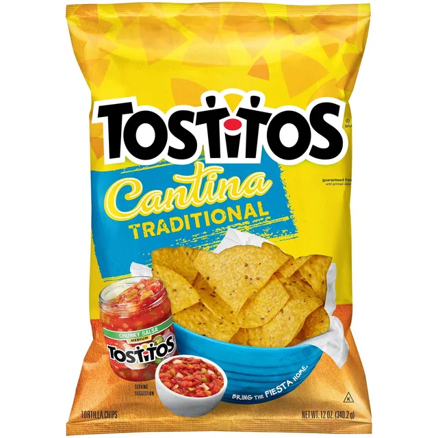 Cantina Traditional Tortilla Chips 12 Ounce Bag by Tostitos - Tier A kids snack