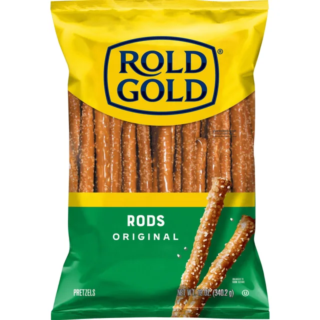 Rold Gold Rods Pretzel 12 Ounce Plastic Bag by Rold Gold - Tier A kids snack