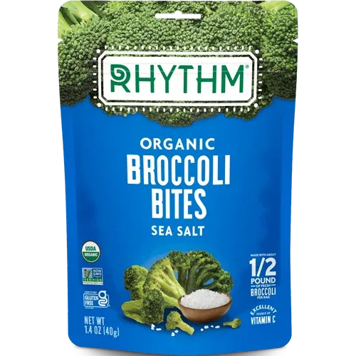 Broccoli Bites — Sea Salt by Rhythm Superfoods - Tier B kids snack